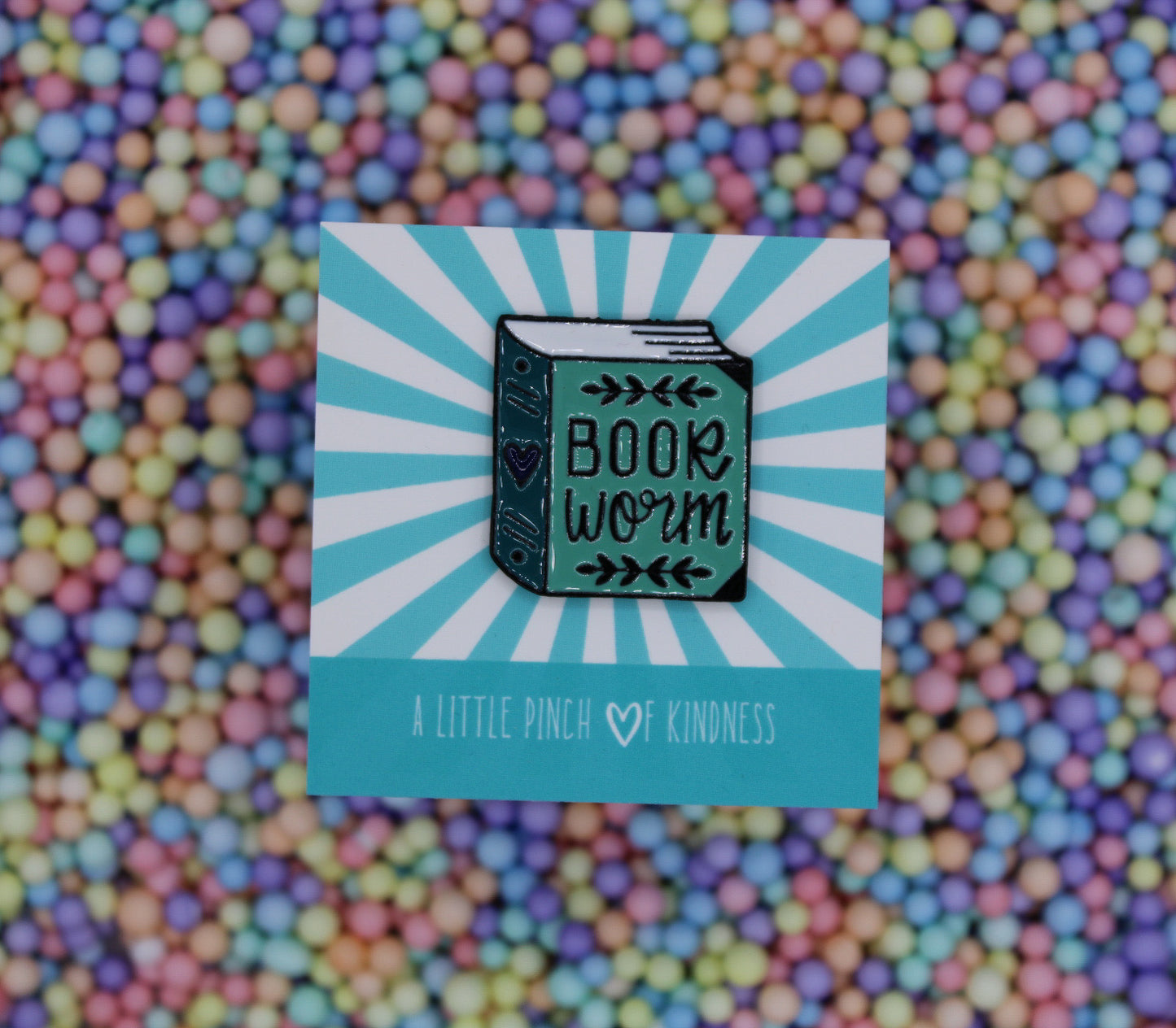 Book Worm Pin