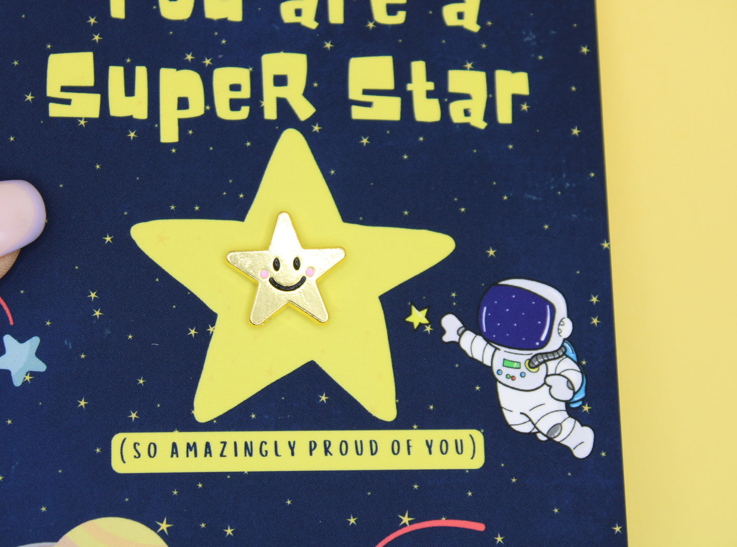 Super Star Space Pin Card