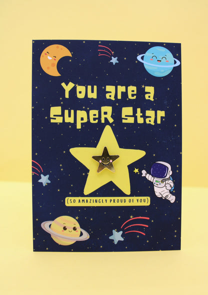 Super Star Space Pin Card