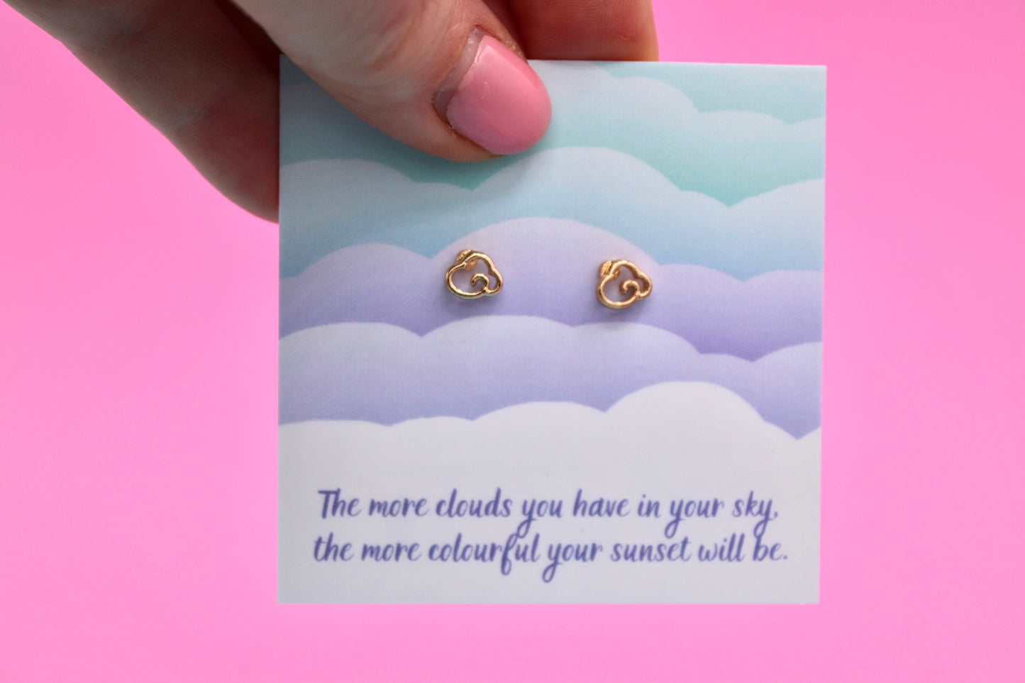 Clouds - Stud Earrings