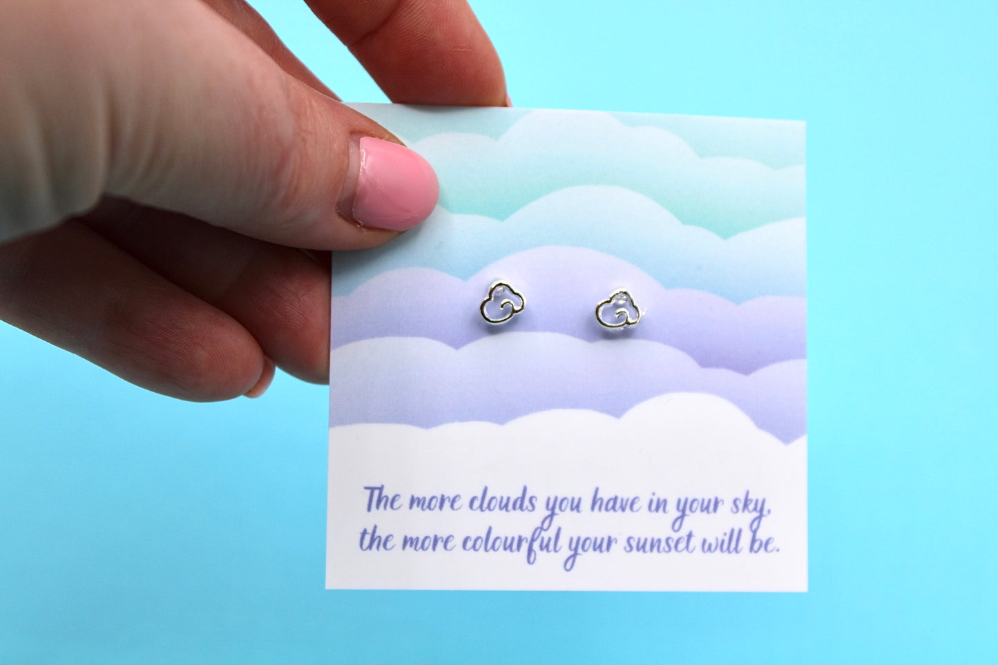 Clouds - Stud Earrings